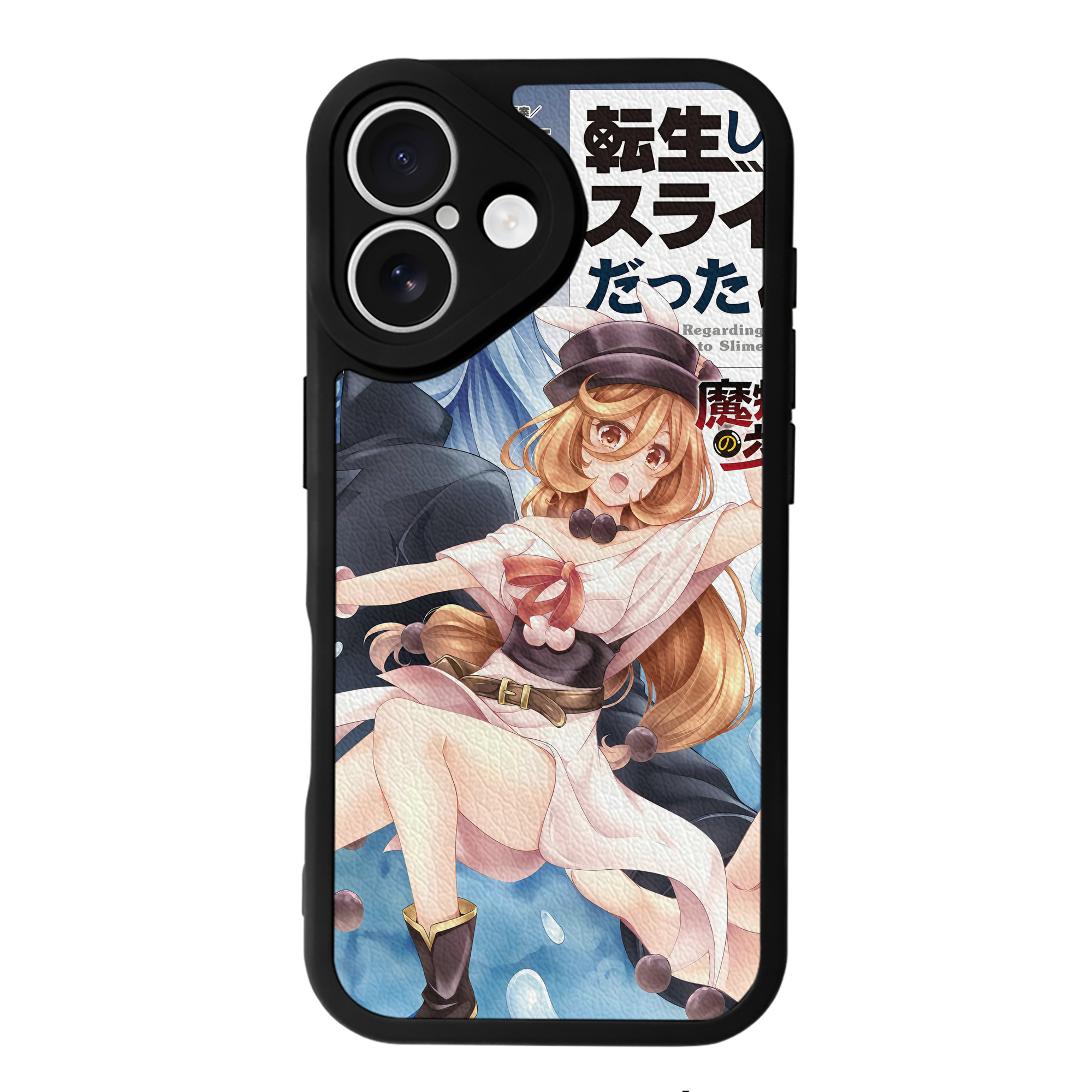 （画像用） 転スラ Regarding Reincarnated to Slime 【iPhone 16シリーズ対応】シリコンスマホケース（レザー調） 材質：シリコン